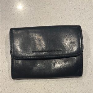 DKNY Black Leather Coin Purse
